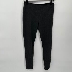 Lyssé Leggings Women Medium Gray High Waist Ponte Knit Slim Fit Stretch Shaping